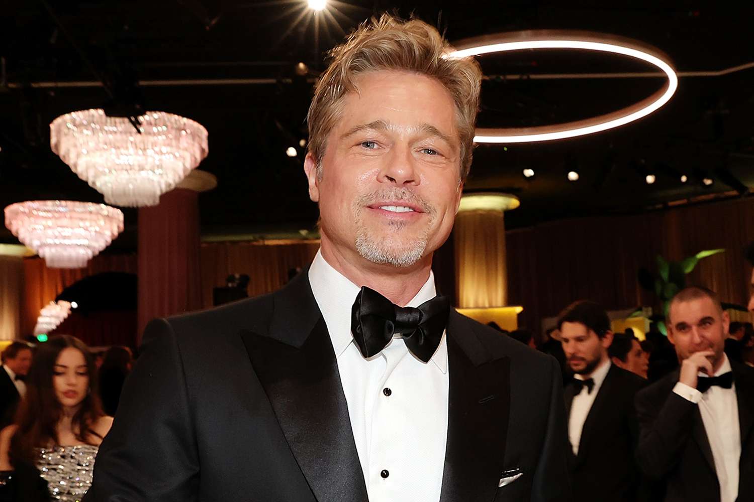 Brad Pitt participe à la 80e cérémonie annuelle des Golden Globe Awards qui s'est tenue à l'hôtel Beverly Hilton le 10 janvier 2023 à Beverly Hills, en Californie.