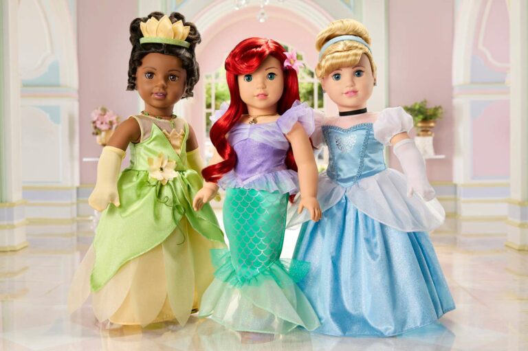 American Girl dévoile une nouvelle collection de poupées Disney Princess – avec Cendrillon, Tiana et Ariel