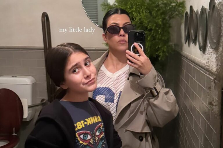 Kourtney Kardashian partage un nouveau cliché avec sa fille Penelope, 11 ans, au restaurant de Sydney : “My Little Lady”