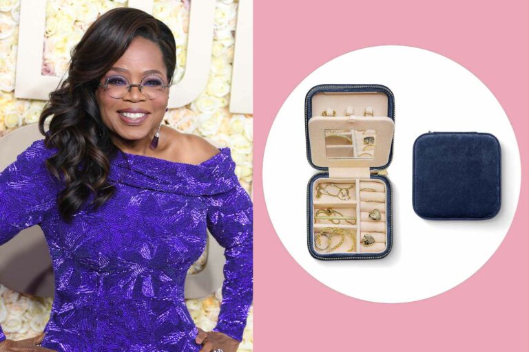Ma mère adore la boîte à bijoux de voyage approuvée par Oprah que je lui ai offerte pour la Saint-Valentin, et elle ne coûte que 25 $