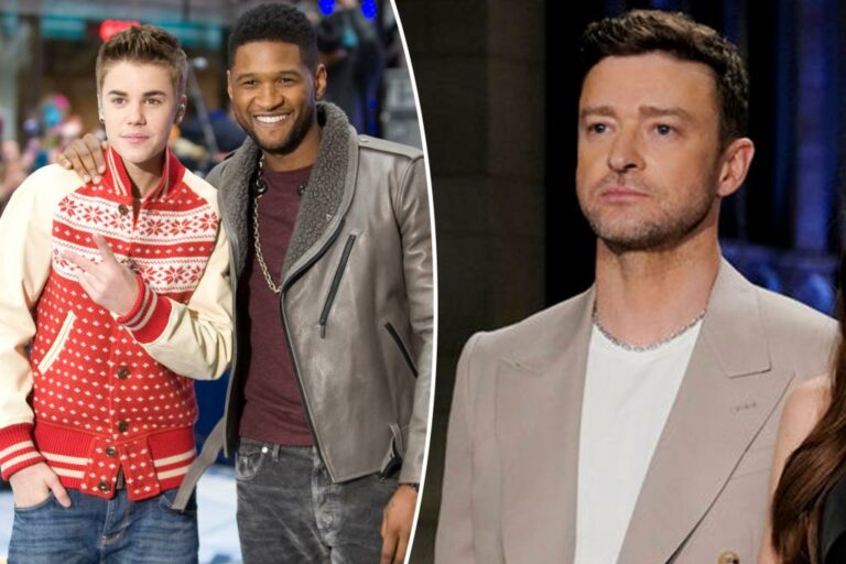 Usher se souvient de la façon dont il s’est lancé dans une « guerre d’enchères » avec Justin Timberlake à propos de Justin Bieber