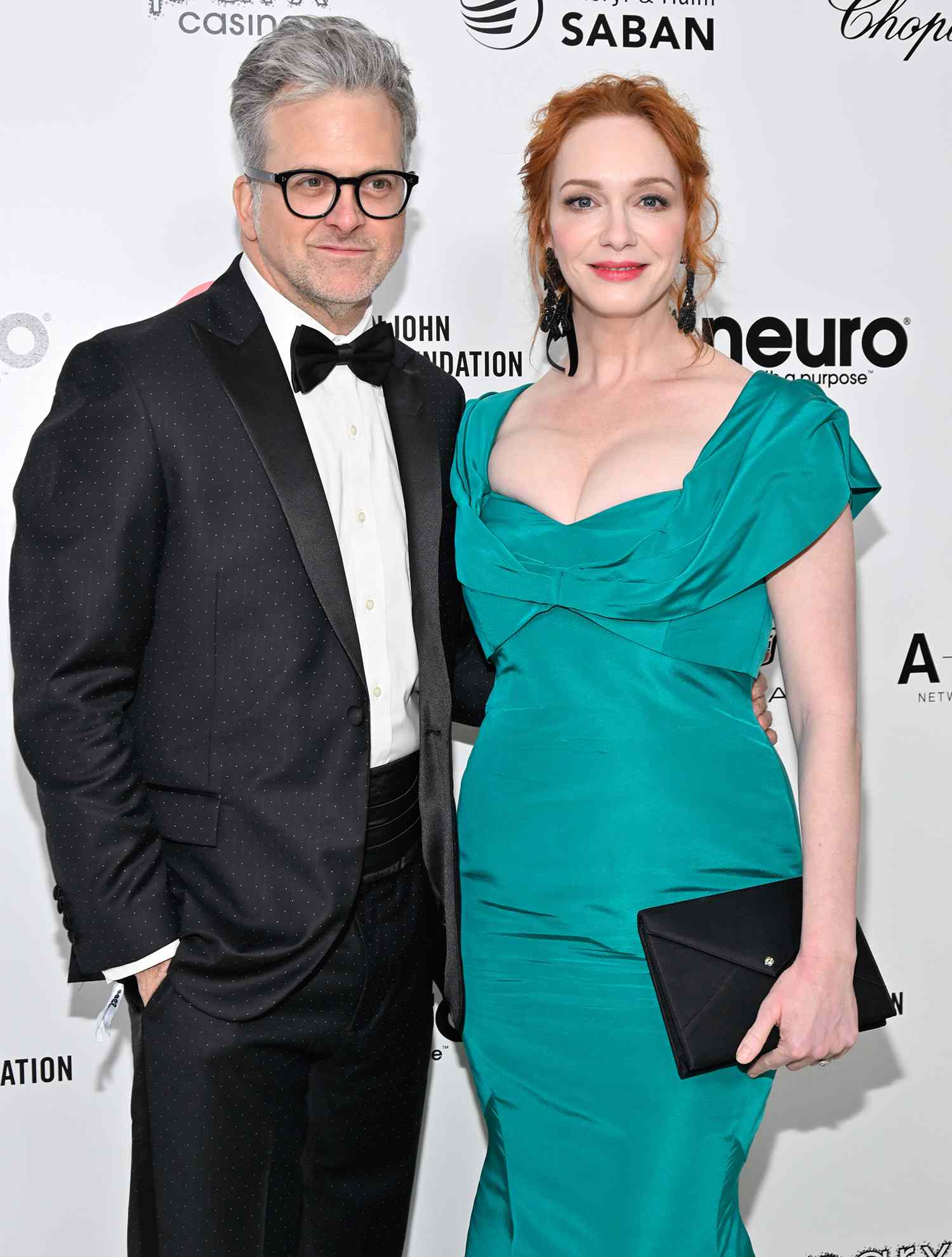 George Bianchini, Christina Hendricks Soirée de visionnage des Oscars de la Elton John AIDS Foundation