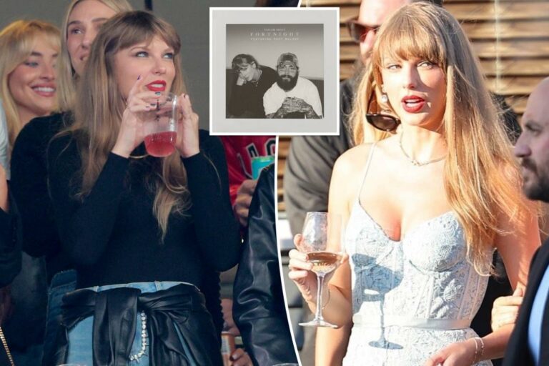 Taylor Swift dit qu’elle “était une alcoolique fonctionnelle” dans la nouvelle chanson “TTPD” “Fortnight”