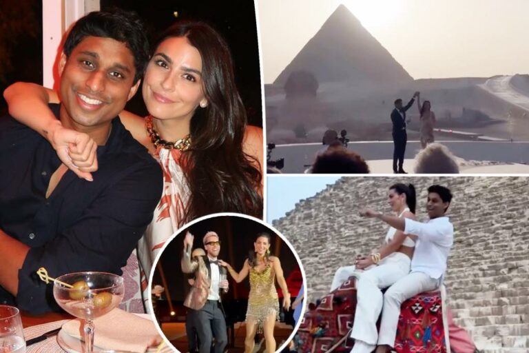 Dans les coulisses du mariage sauvage du milliardaire Ankur Jain et d’Erika Hammond en Égypte : jets privés, pyramides et célébrités