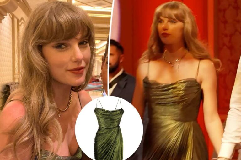 Taylor Swift habille une robe à 2 400 $ avec un collier à 120 $ pour le gala de la Fondation Mahomies